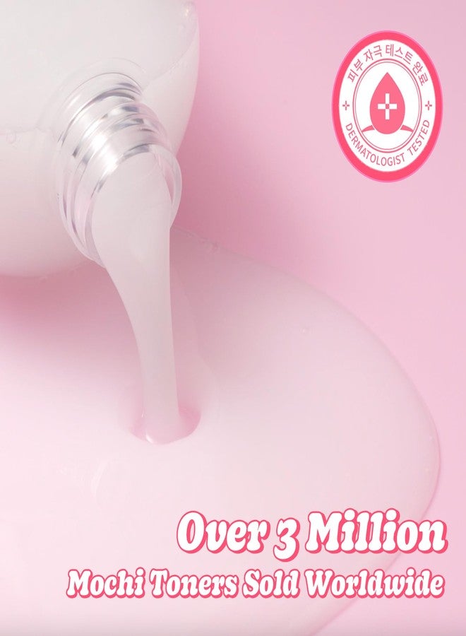 TONYMOLY Mochi Milky Toner Set – Hydrating Korean Toner with Ceramide, Cica, Panthenol & Hyaluronic Acid – Strengthens Skin Barrier, Soothes & Moisturizes – 500ml + 100ml Travel Size Duo - Image 2